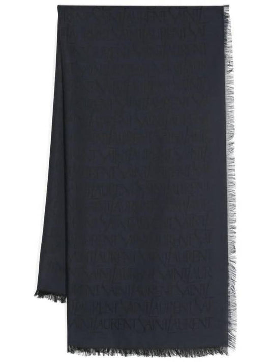 Saint Laurent Logo Jacquard Scarf 7785943YP33