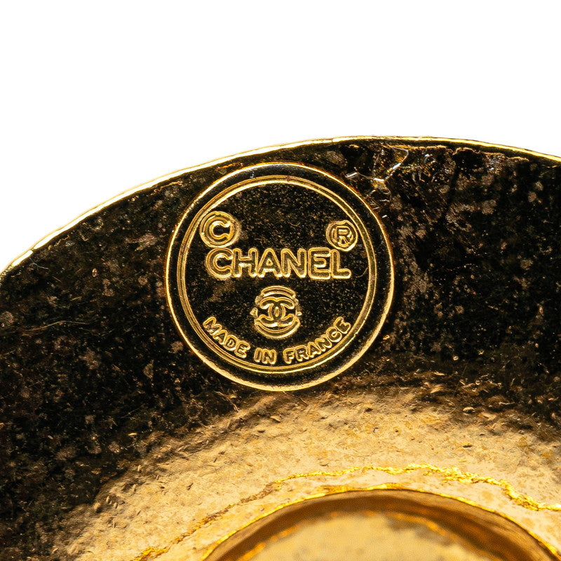 Chanel Straw Hat Motif Brooch Gold