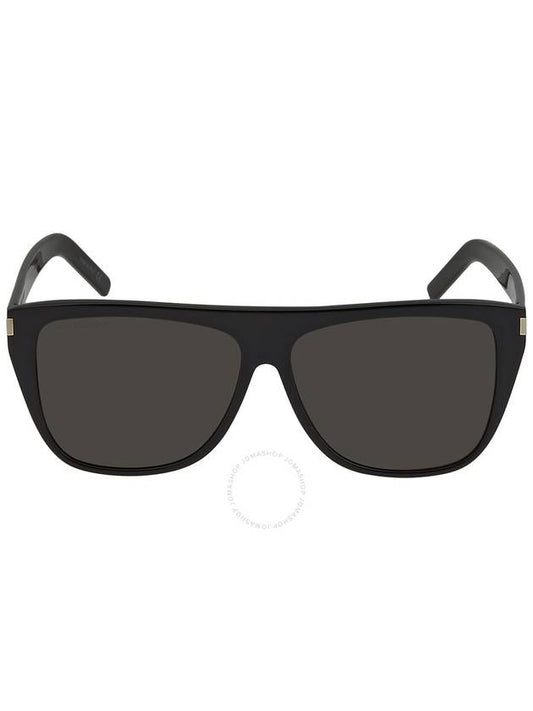 Saint Laurent Saint Laurent Grey Square Unisex Sunglasses SL 1 SLIM 001 59
