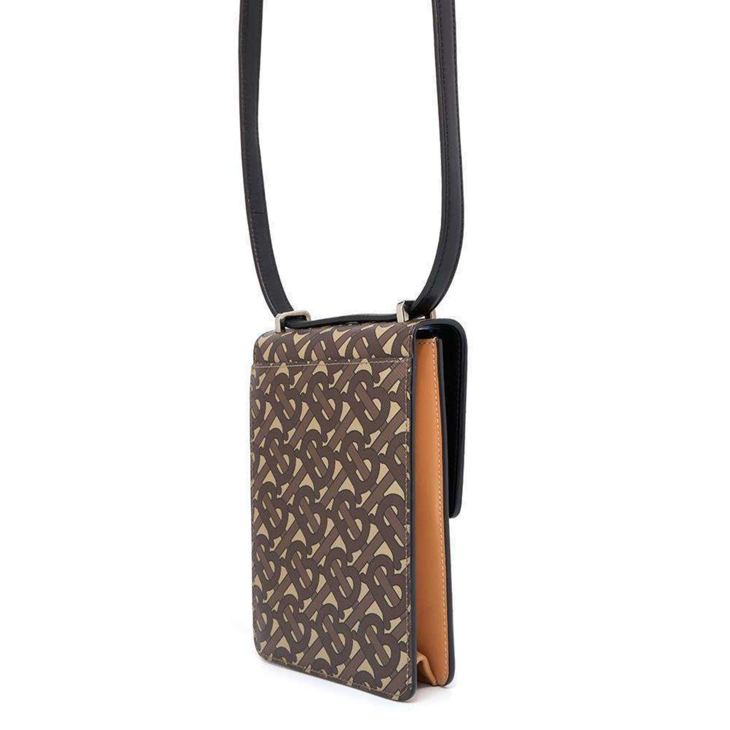Burberry  Coated Canvas Leather Shoulder Bag ()