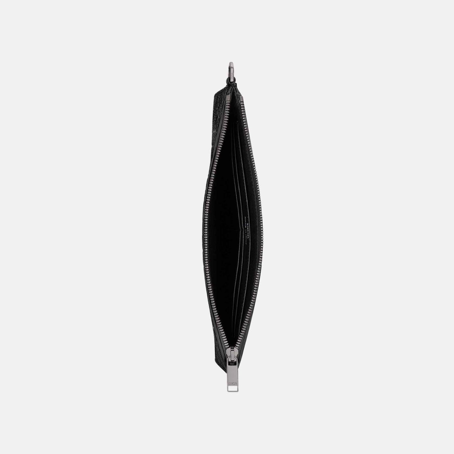A5 Pouch Black Dior Gravity Leather and Black Grained Calfskin