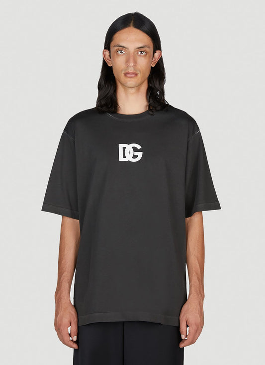 Dolce & Gabbana Men Dg Logo Print T-Shirt
