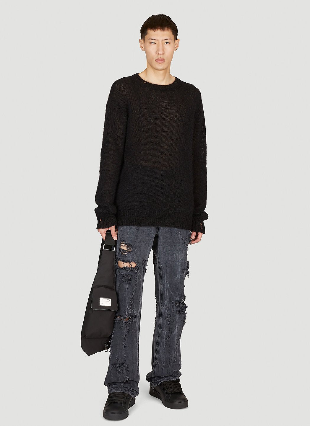 Dolce & Gabbana Men Distressed Denim Jeans