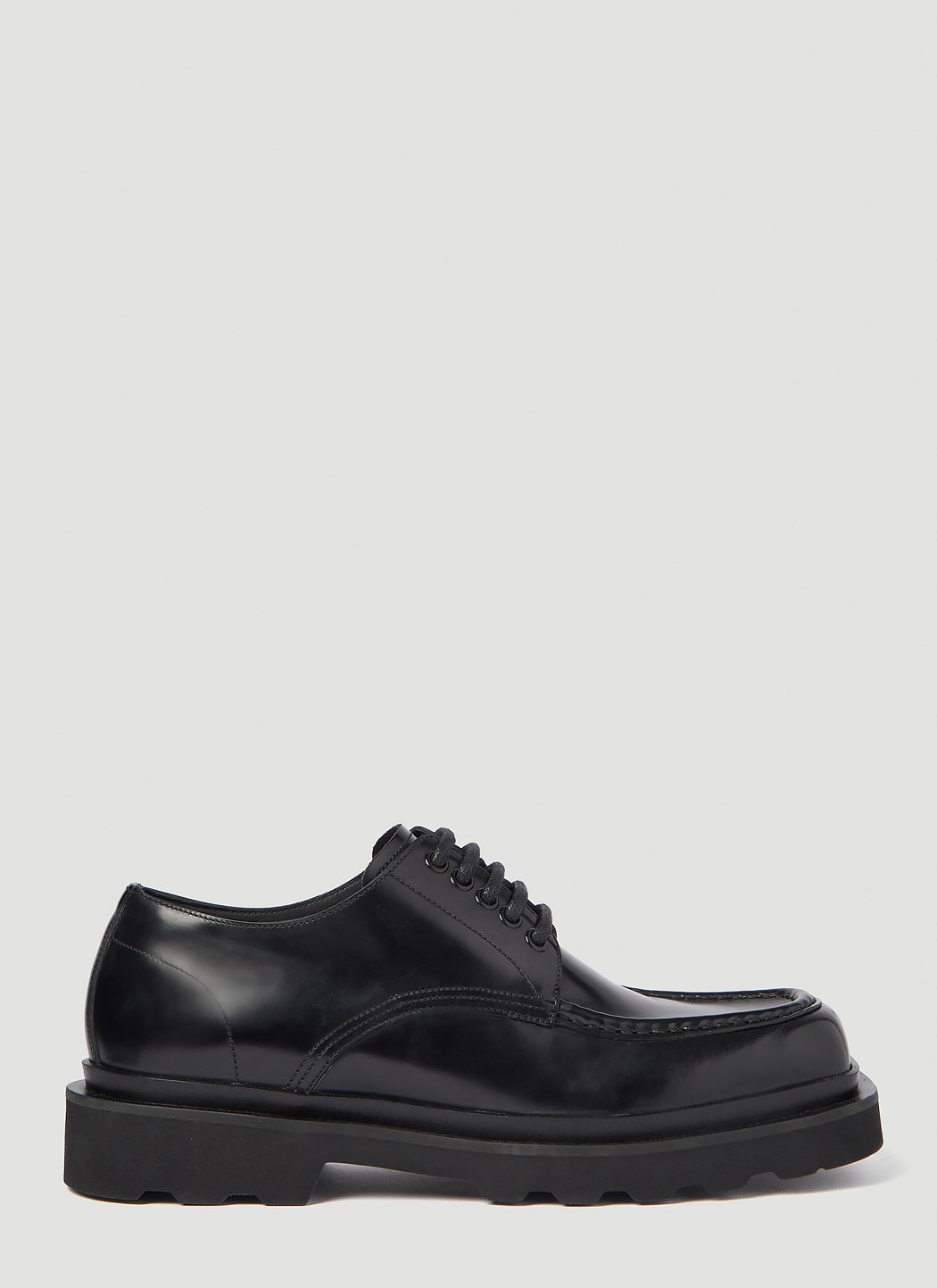 Dolce & Gabbana Men Brushed Leather Derby Shoes