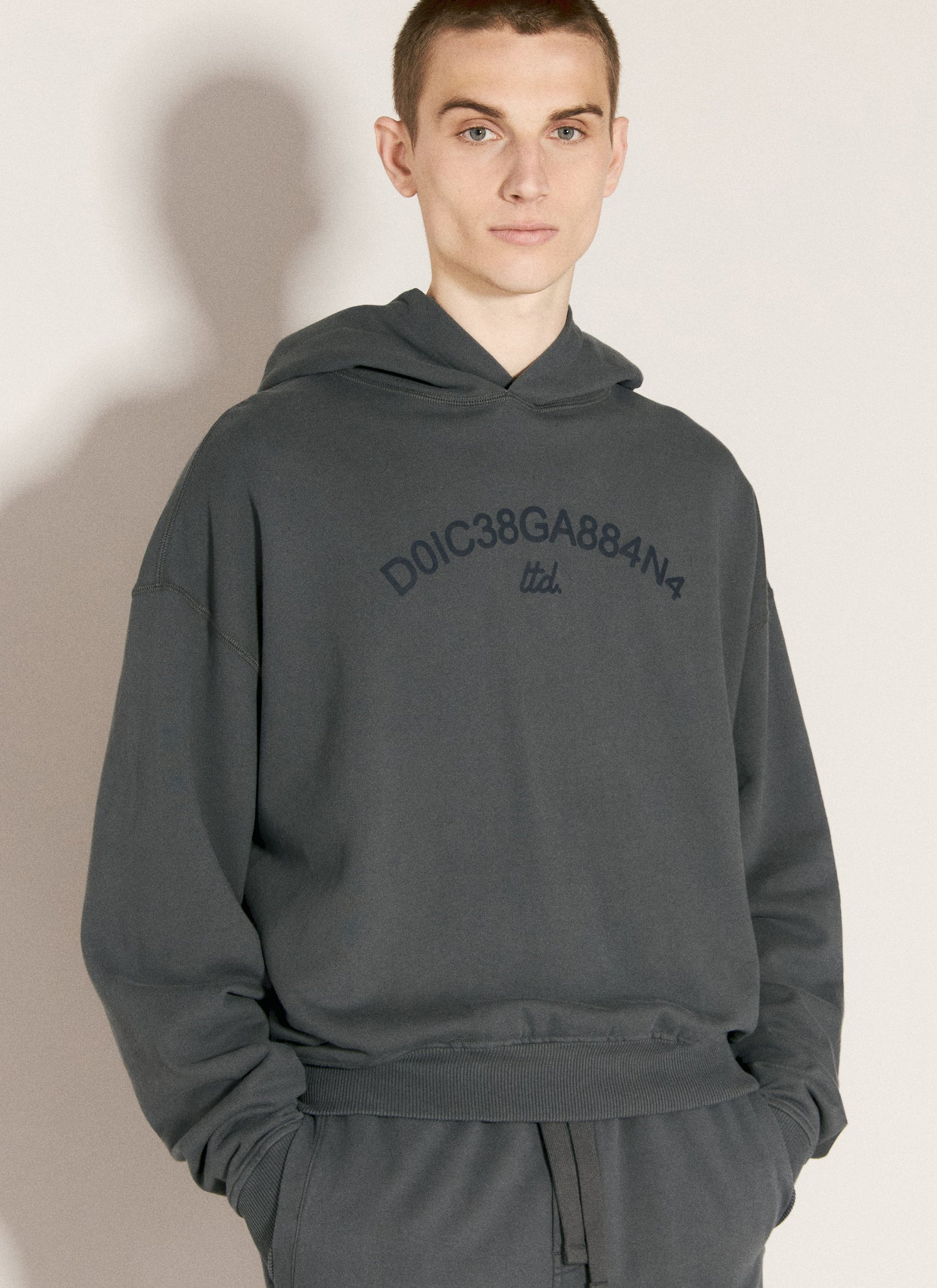 Dolce & Gabbana Men Cropped Hooded Sweatshirt