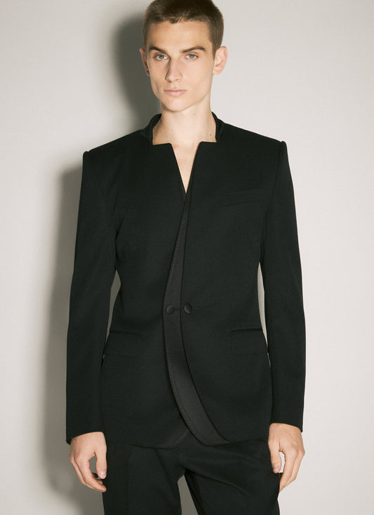 Dolce & Gabbana Men Single-Breasted Wool Jacket