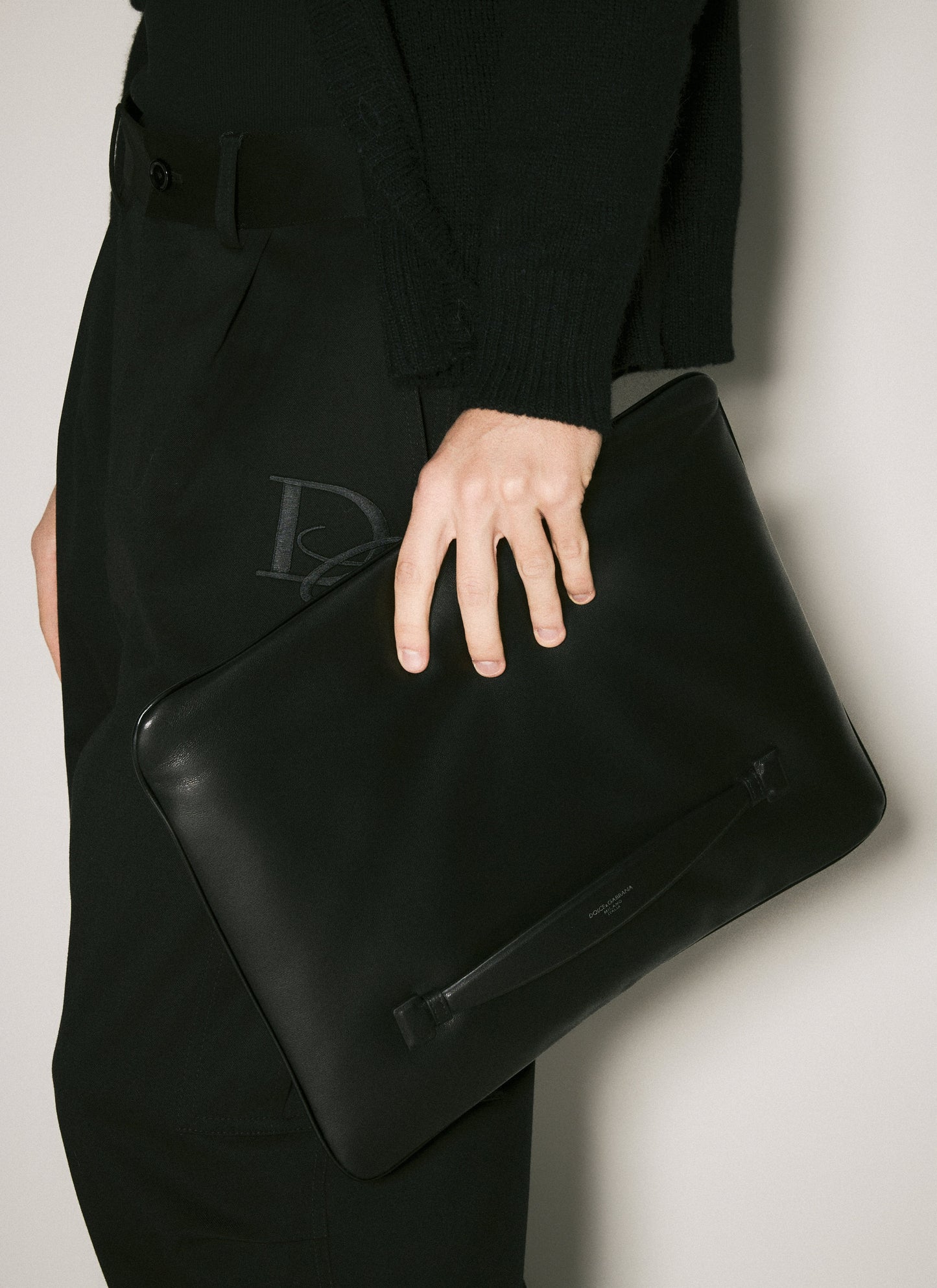 Dolce & Gabbana Men Nappa Leather Handbag