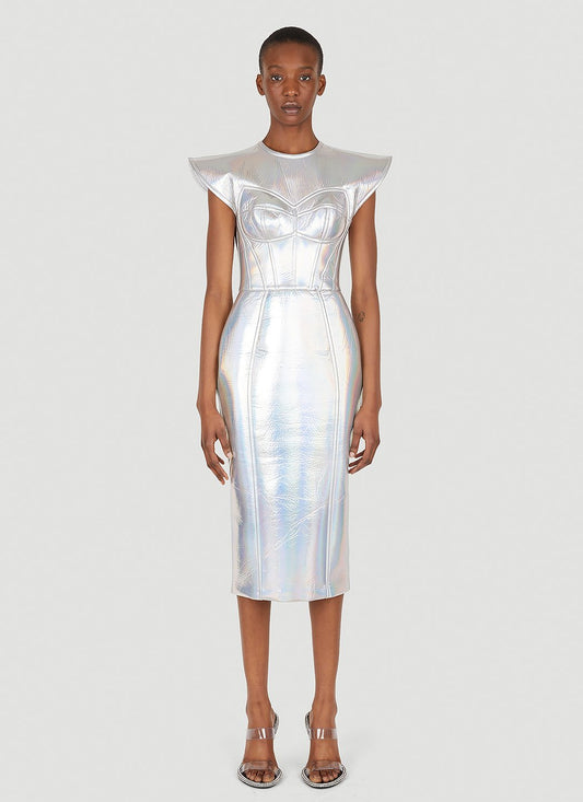 Dolce & Gabbana Women Metallic Bustier Dress