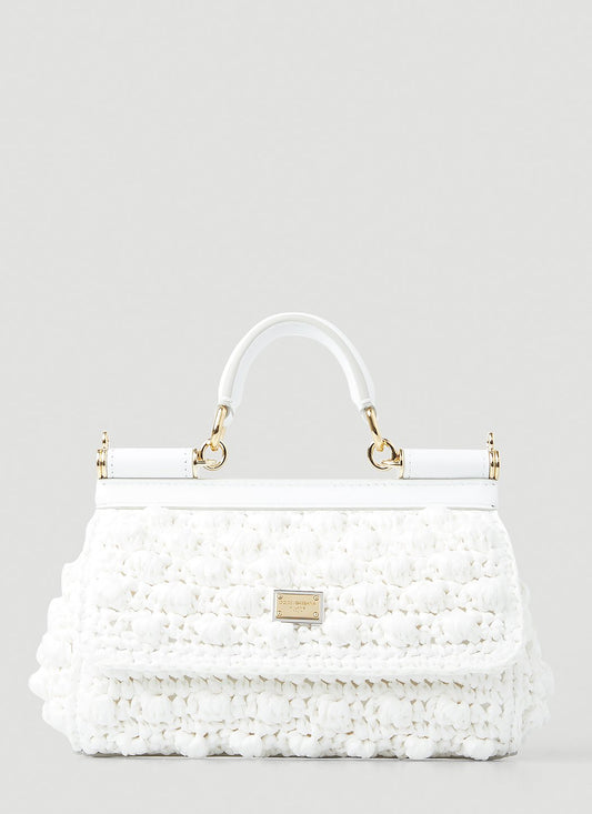 Dolce & Gabbana Women Small Crochet Sicily Handbag