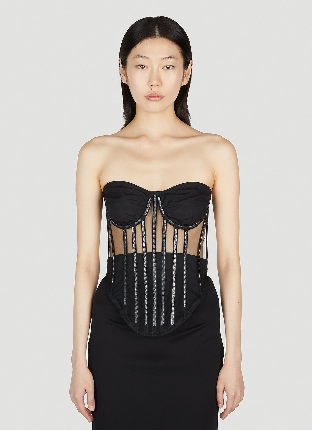 Dolce & Gabbana Women Kim Embellished Corset Top