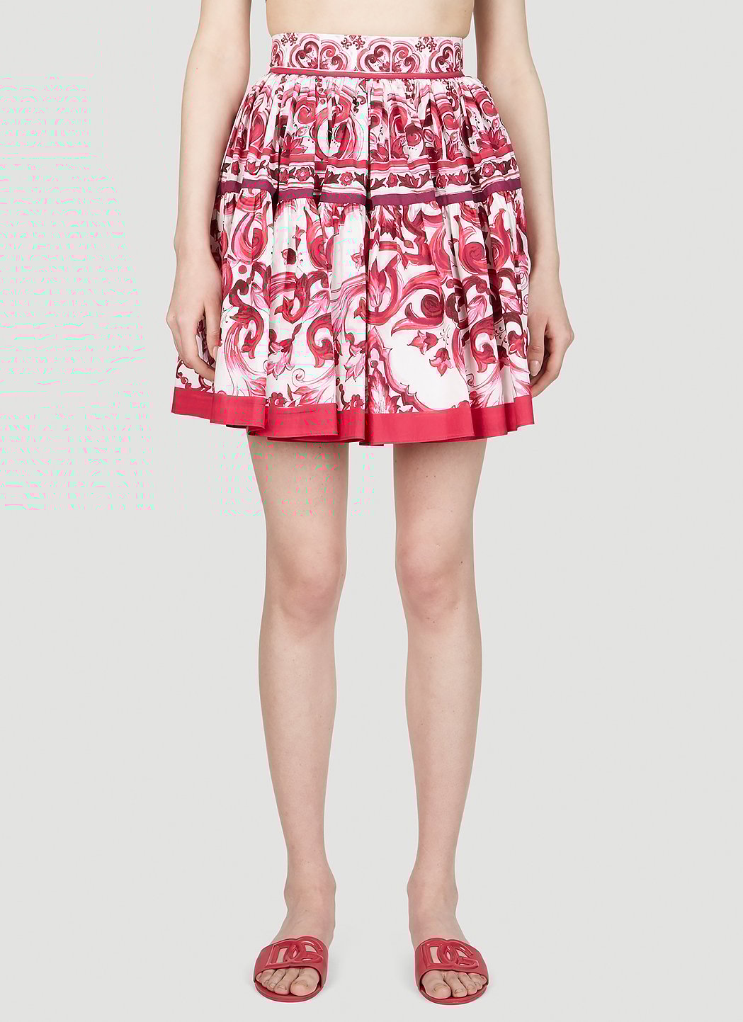 Dolce & Gabbana Women Majolica Print Skirt