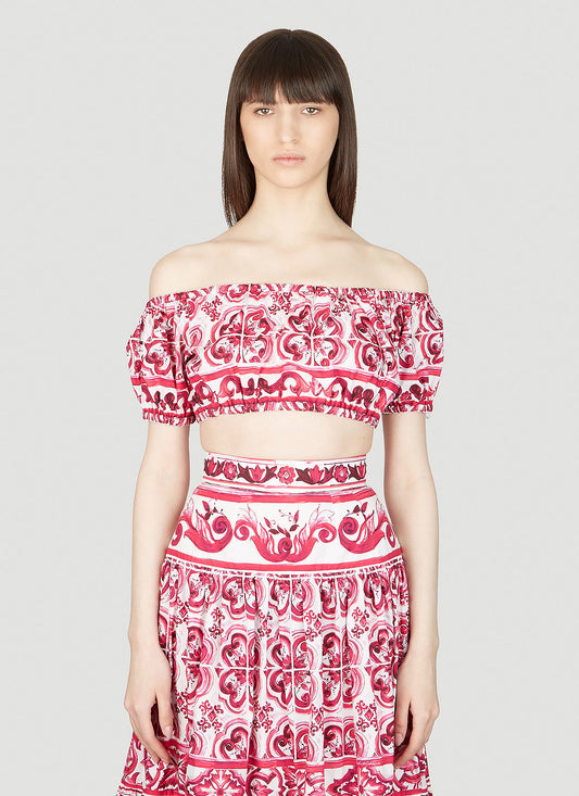Dolce & Gabbana Women Majolica Print Top