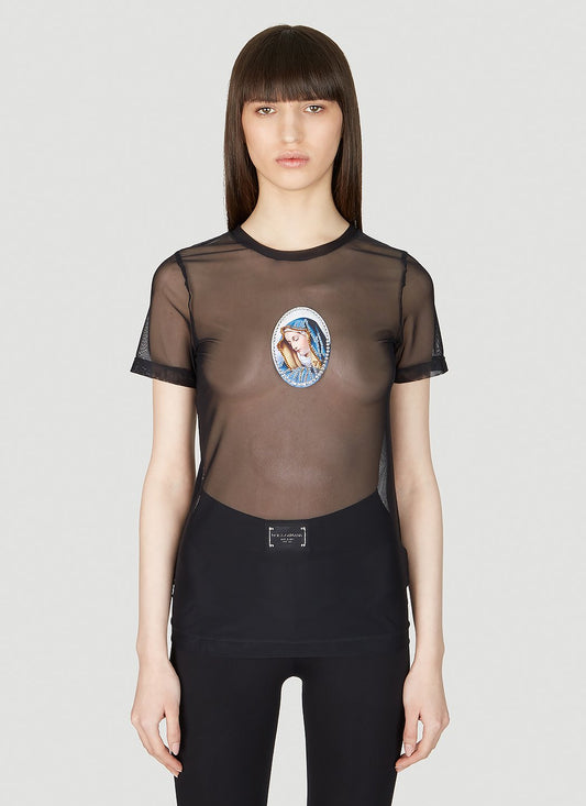Dolce & Gabbana Women Mesh T-Shirt