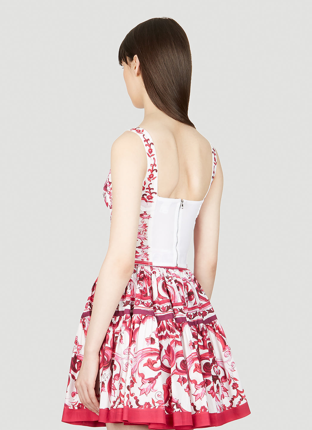 Dolce & Gabbana Women Majolica Print Bustier Top