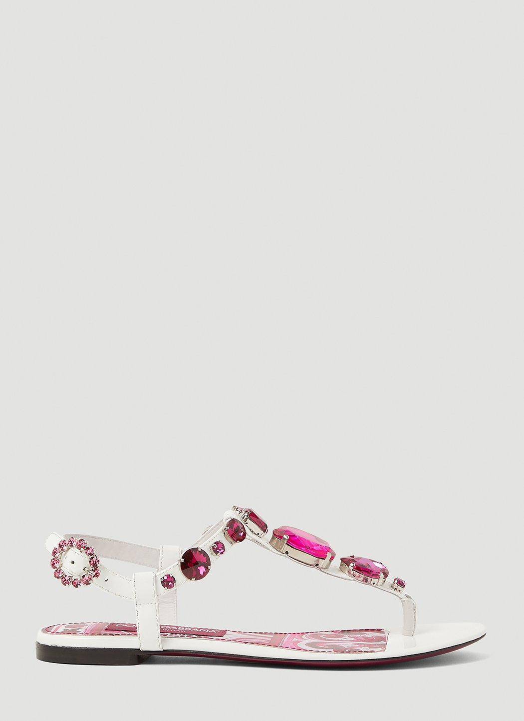 Dolce & Gabbana Women Crystal Embellished Majolica Sandals