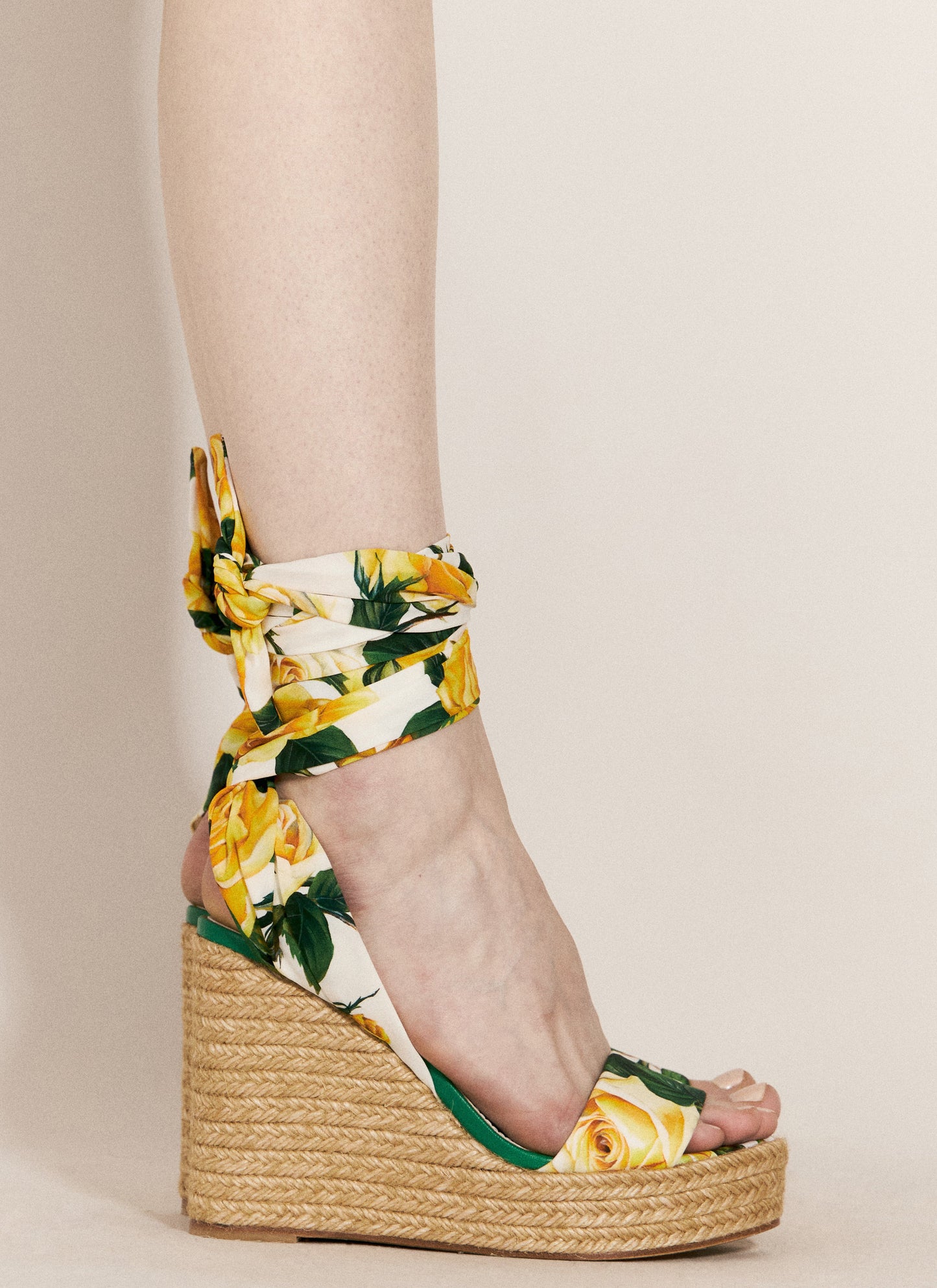 Dolce & Gabbana Women Printed Charmeuse Wedges