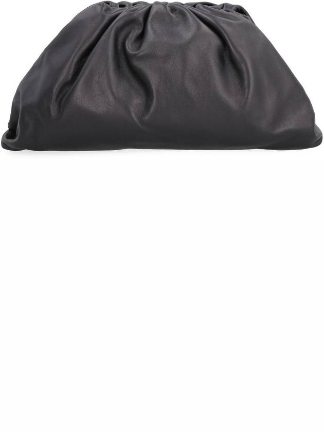 Bottega Veneta Nappa Pouch Dumpling Clutch Bag Black
