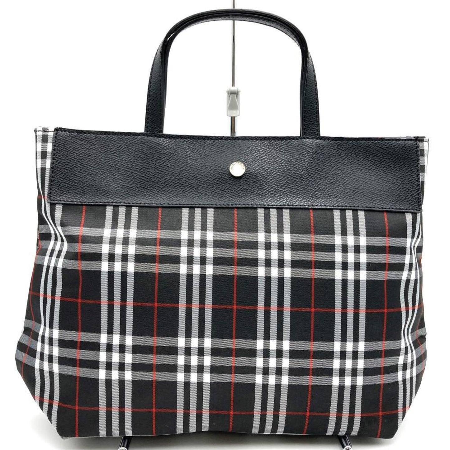 Burberry  Nylon Leather Tote Bag ()