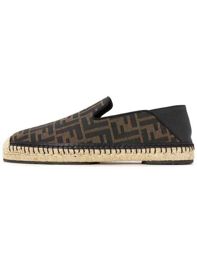 Fendi FF Logo Fabric Espadrilles Brown