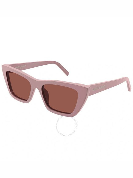 Saint Laurent Saint Laurent Brown Cat Eye Ladies Sunglasses SL 276 MICA 058 55