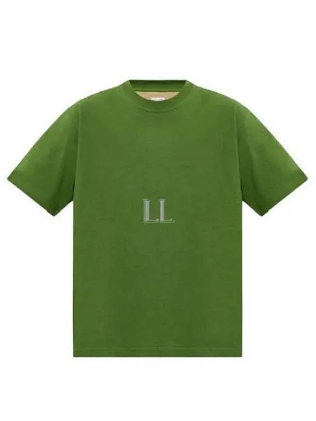Bottega Veneta Double Layered Cotton Jersey Short Sleeve T-Shirt Green