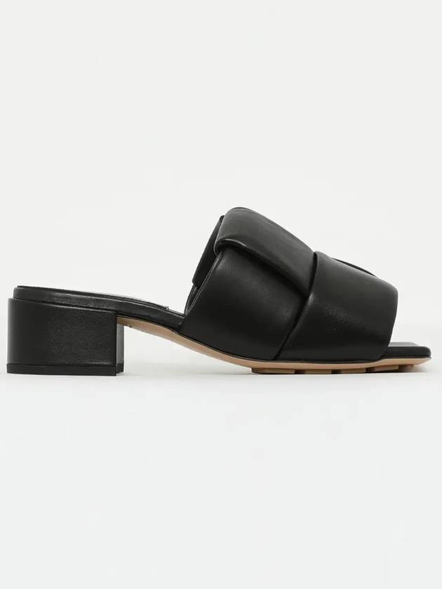 Bottega Veneta Intrecciato Patch Mule Heel Black