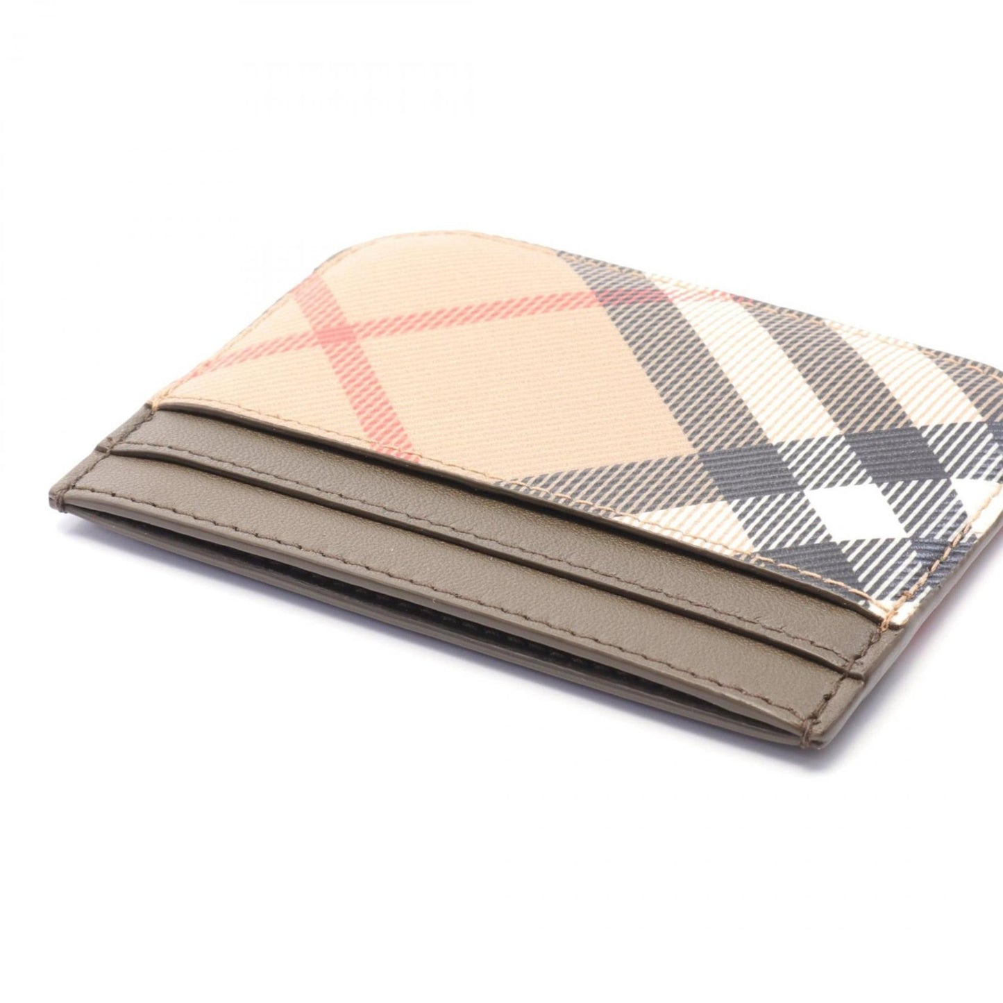Burberry    Coated Canvas Pvc Leather Card Case ()