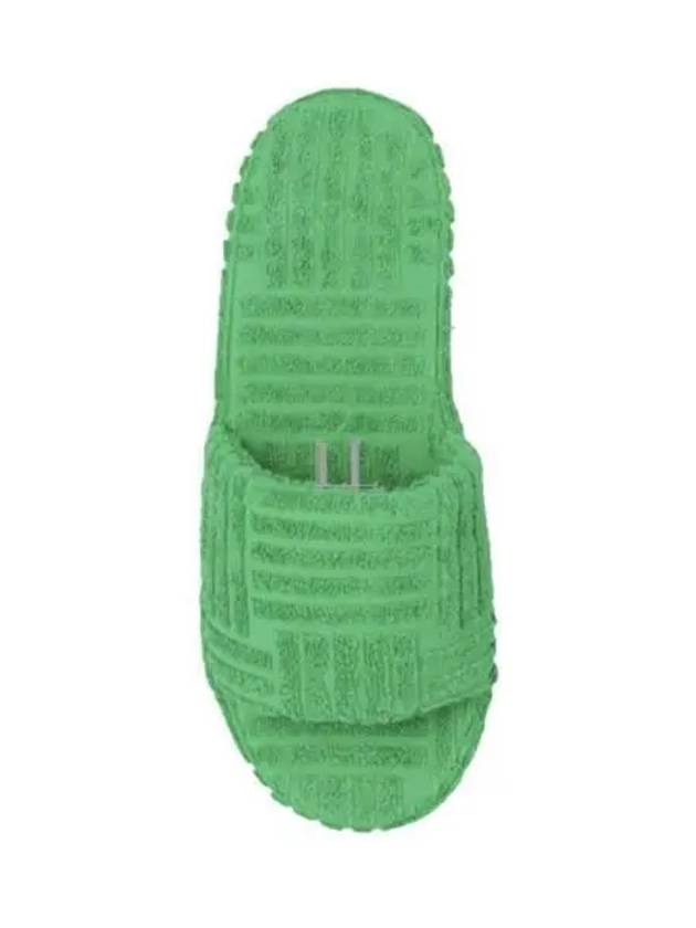 Bottega Veneta Terry Fabric Slippers Green