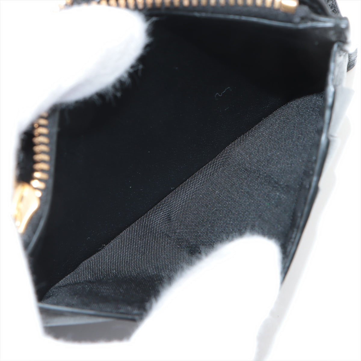 Bottega Veneta  Maxine Incharted Leather Coin Case Black