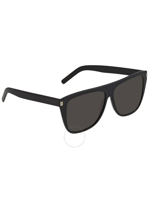 Saint Laurent Saint Laurent Grey Square Unisex Sunglasses SL 1 SLIM 001 59