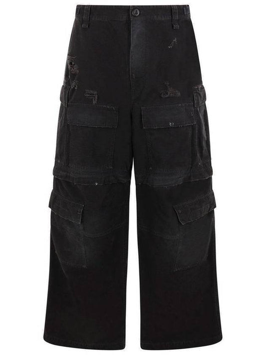Balenciaga Cargo Straight Pants Black