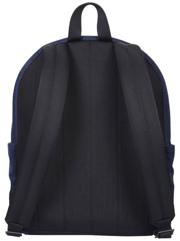 Saint Laurent Nux Logo Corturoy Backpack Navy Blue