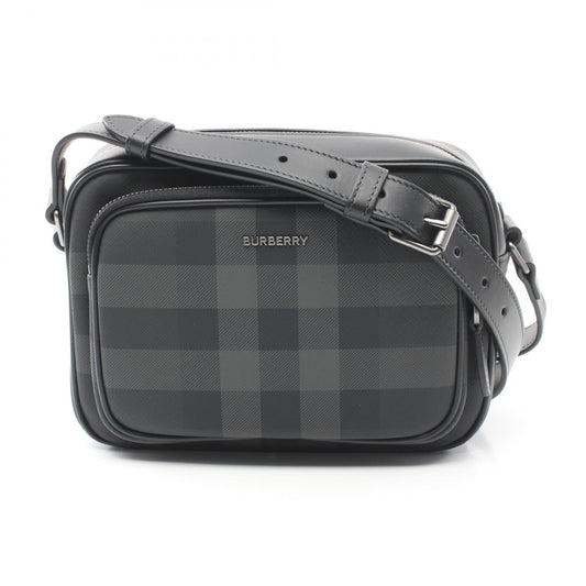 Burberry   Coated Canvas Leather Shoulder Bag ()