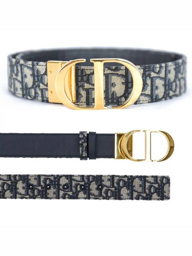 30 Montaine Reversible Leather Belt Dior