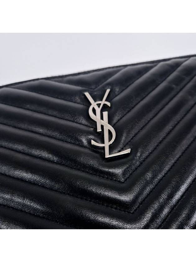 Saint Laurent Matelasse new medium clutch bag black
