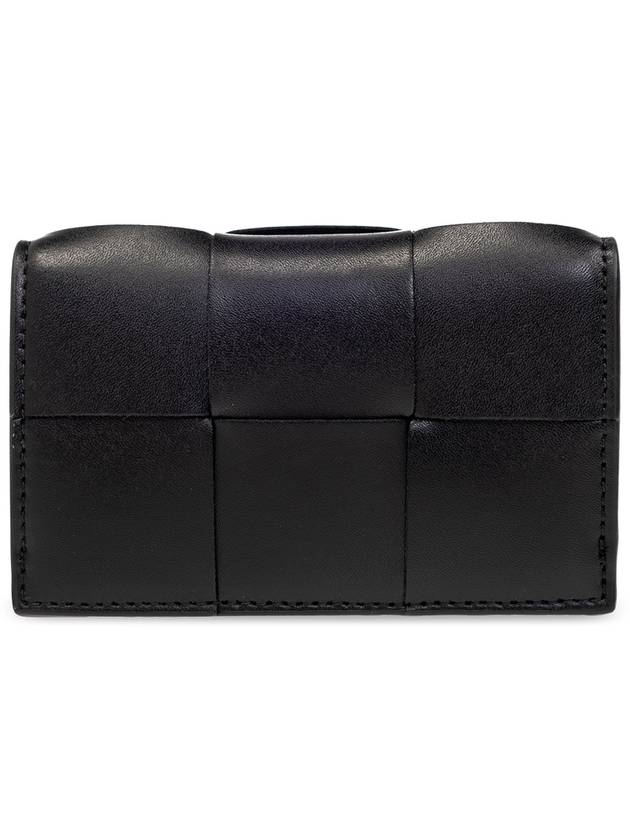 Bottega Veneta Cassette Business Card Wallet Black