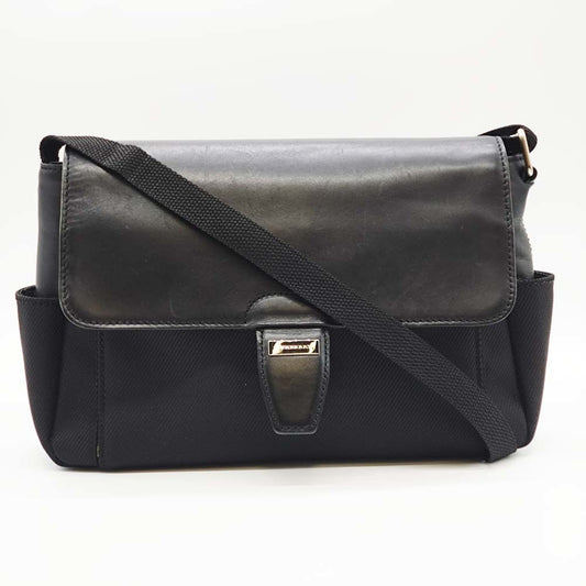 Burberry  Nylon Leather Shoulder Bag ()