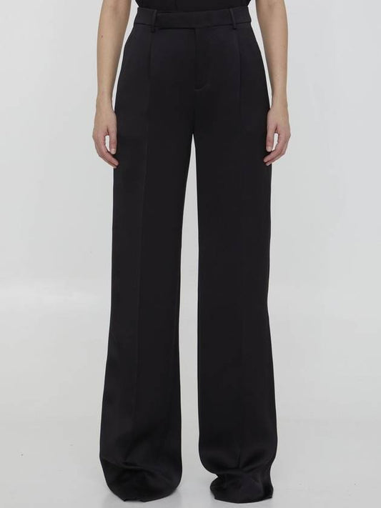 Saint Laurent 23 ss Satin Flare Pants 736713Y013G1000 B0020168885