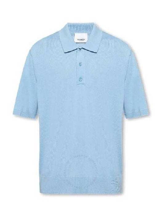 Burberry Burberry Rowanson Polo Knit Silk Blend T-Shirt, Size Medium
