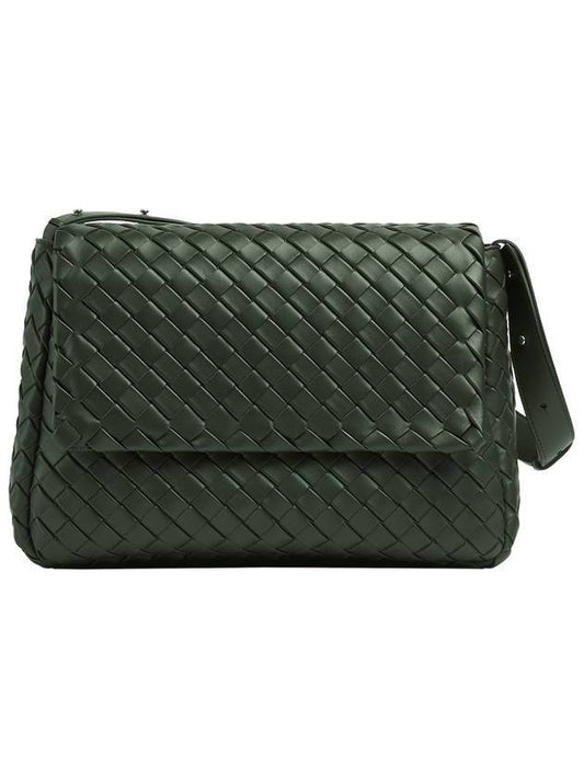 Bottega Veneta Cobble Intrecciato Large Napa Leather Messenger Bag Camping