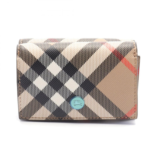 Burberry    Coated Canvas Wallet (Tri-Fold) ()
