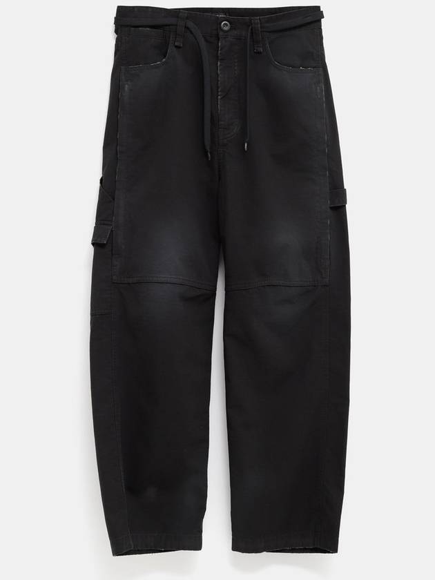 Balenciaga Cropped Cargo Straight Pants Black