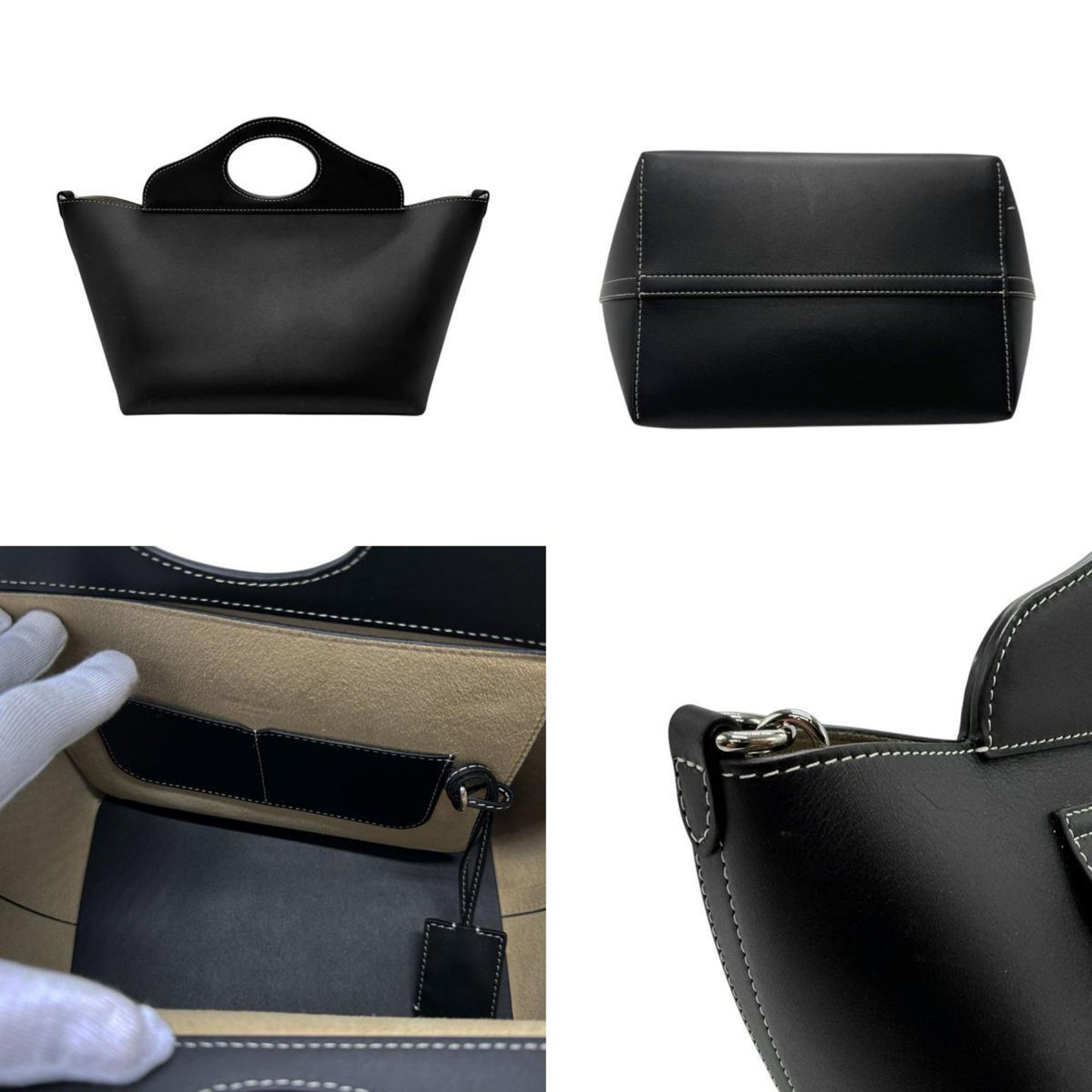 Burberry  Leather Handbag Shoulder Bag ()
