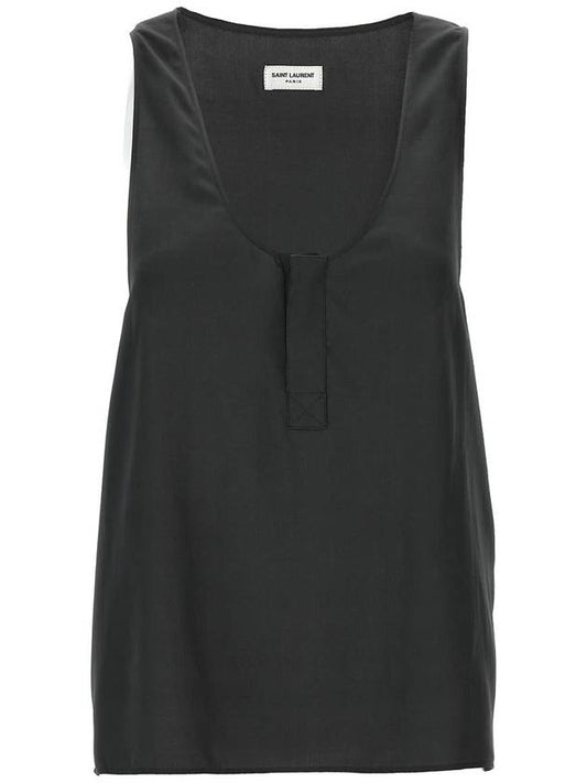 Saint Laurent Saint Laurent Silk Tank Top