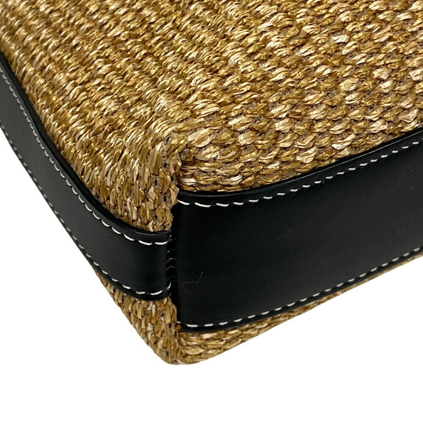 Burberry   Leather Straw Clutch Bag ()