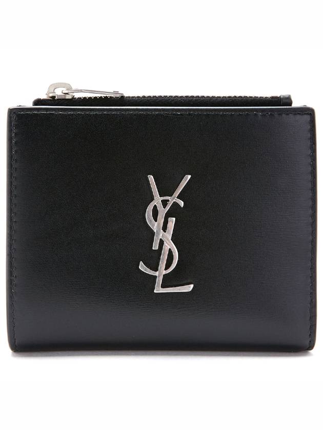 Saint Laurent Monogram Half Wallet Black