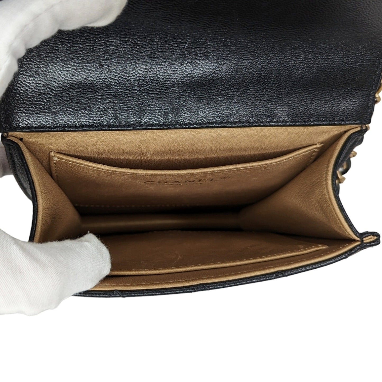 Chanel bag Small Goatskin Quilted Chic Pearls Flap Bag