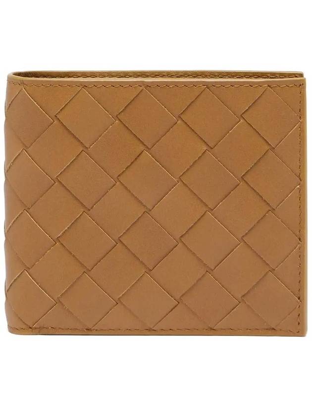 Bottega Veneta Intrecciato Bifold Half Wallet Acorn