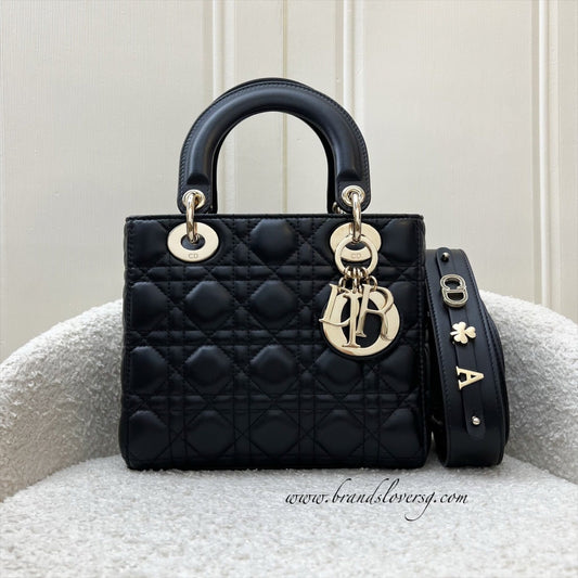 Dior Lady Dior My ABCDior Small Bag in Black Lambskin and LGHW (Model: M0538OCAL, Colour: M900)