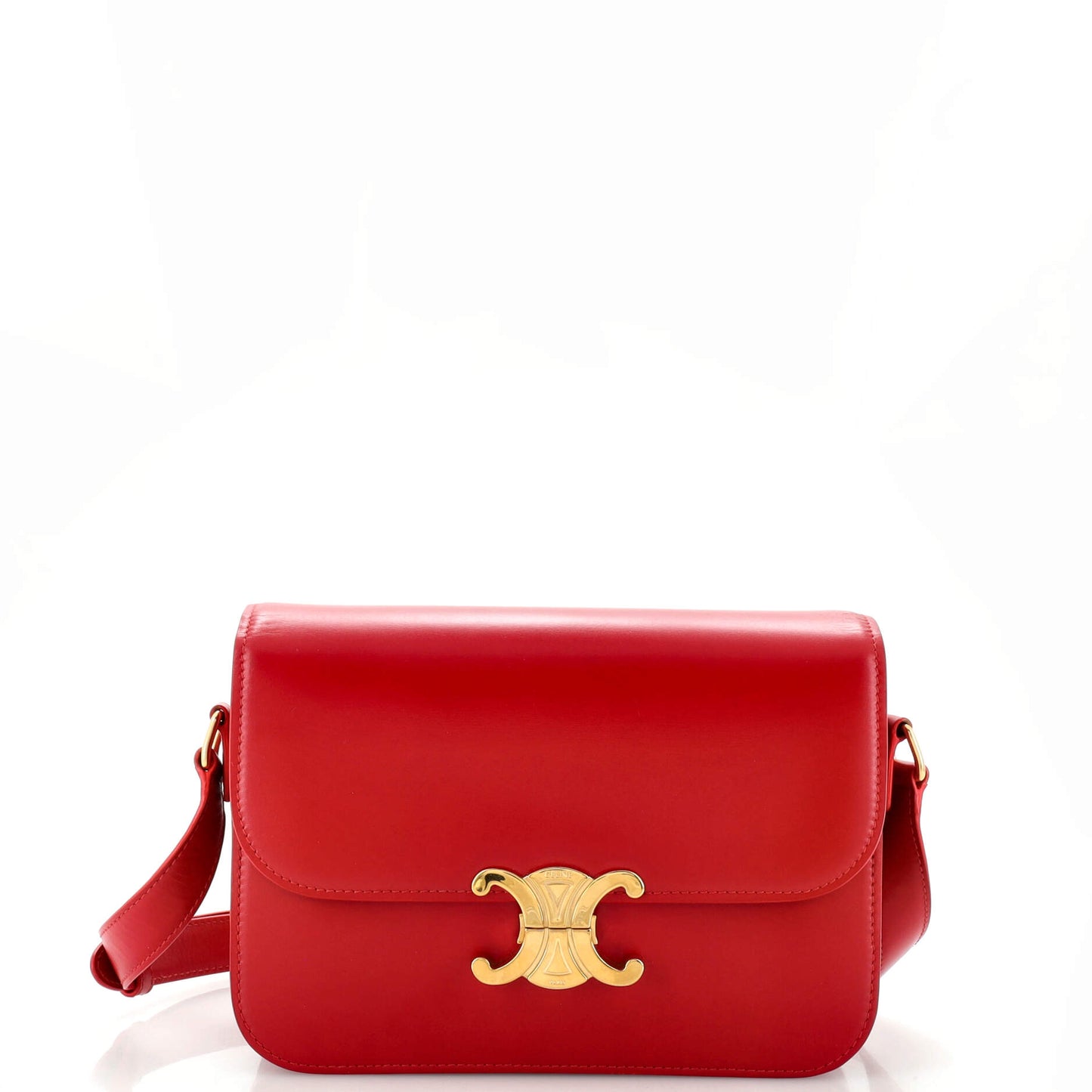 Celine Triomphe Shoulder Bag Smooth Calfskin Medium
